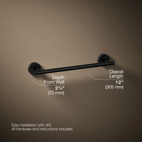 Elate® 12" towel bar