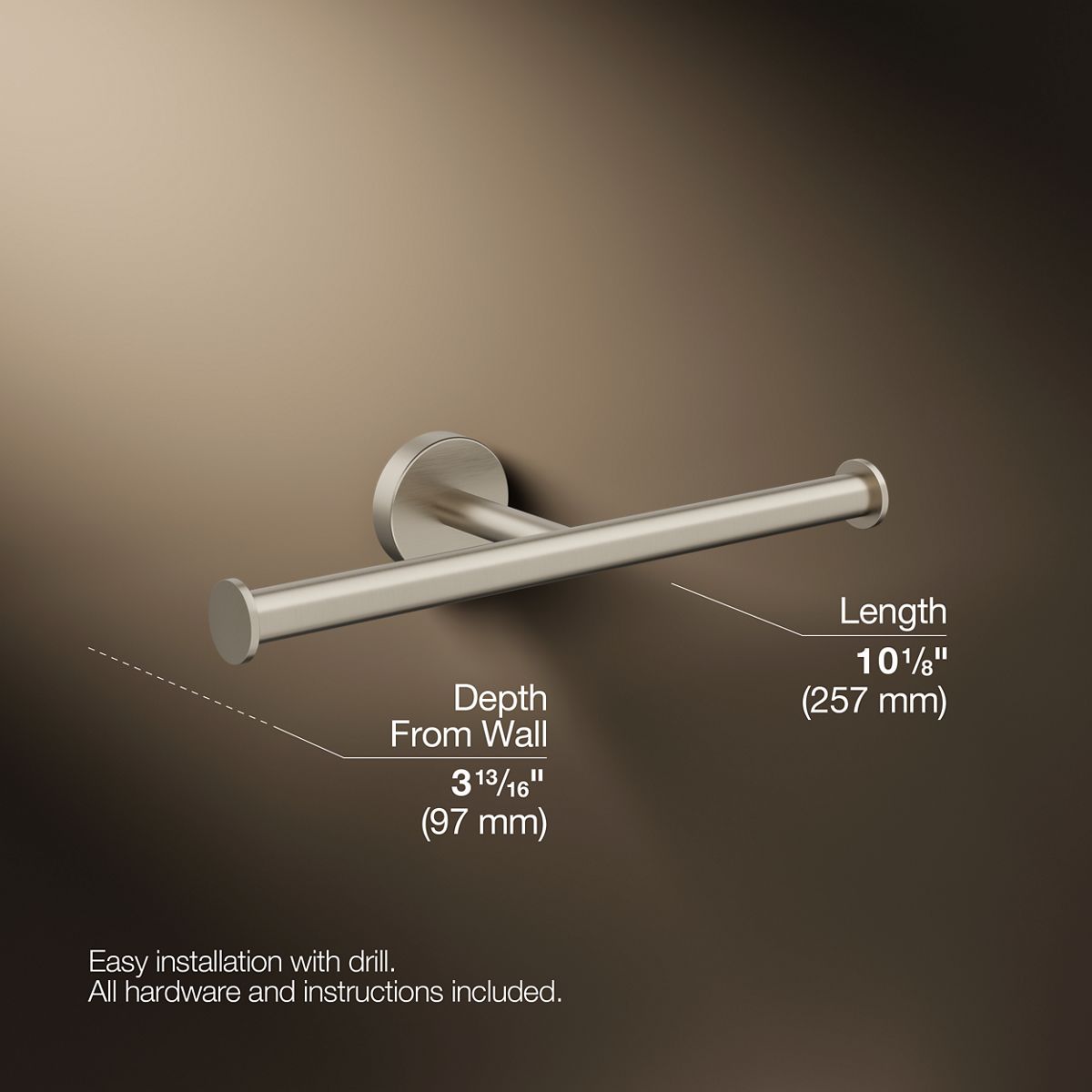 Elate® Double toilet paper holder
