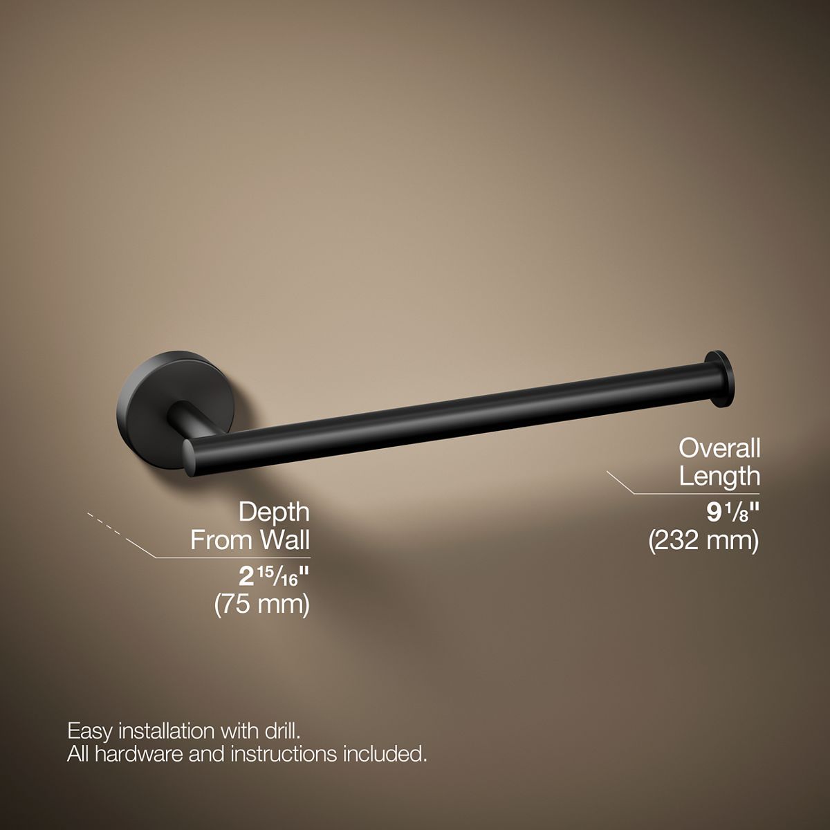 Elate® 9" towel arm