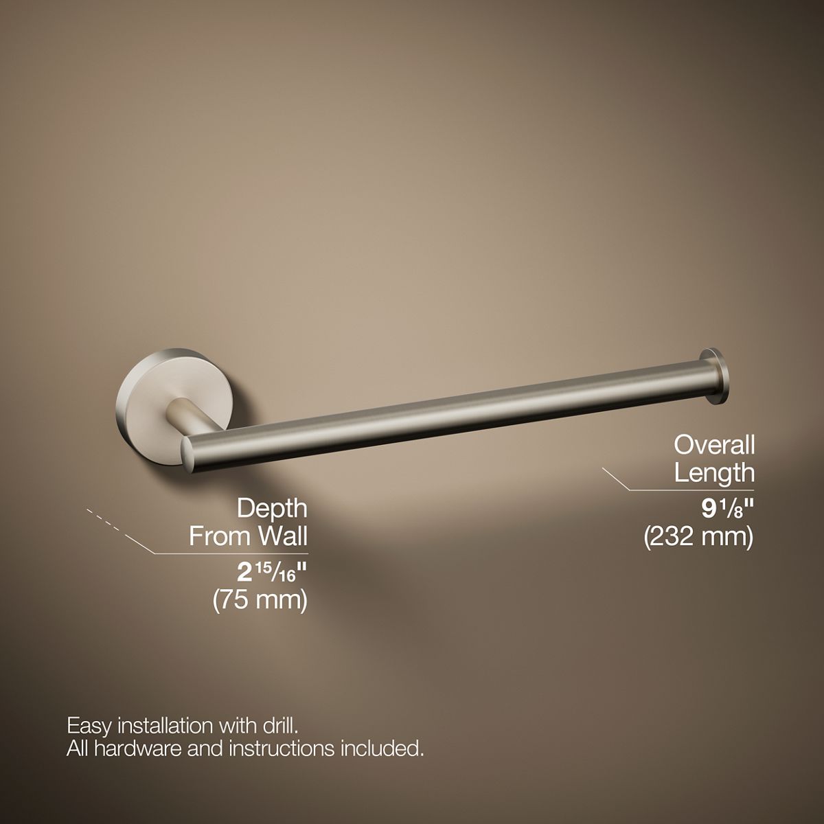 Elate® 9" towel arm