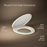 Glissade® ReadyLatch® Quiet-Close™ round-front toilet seat
