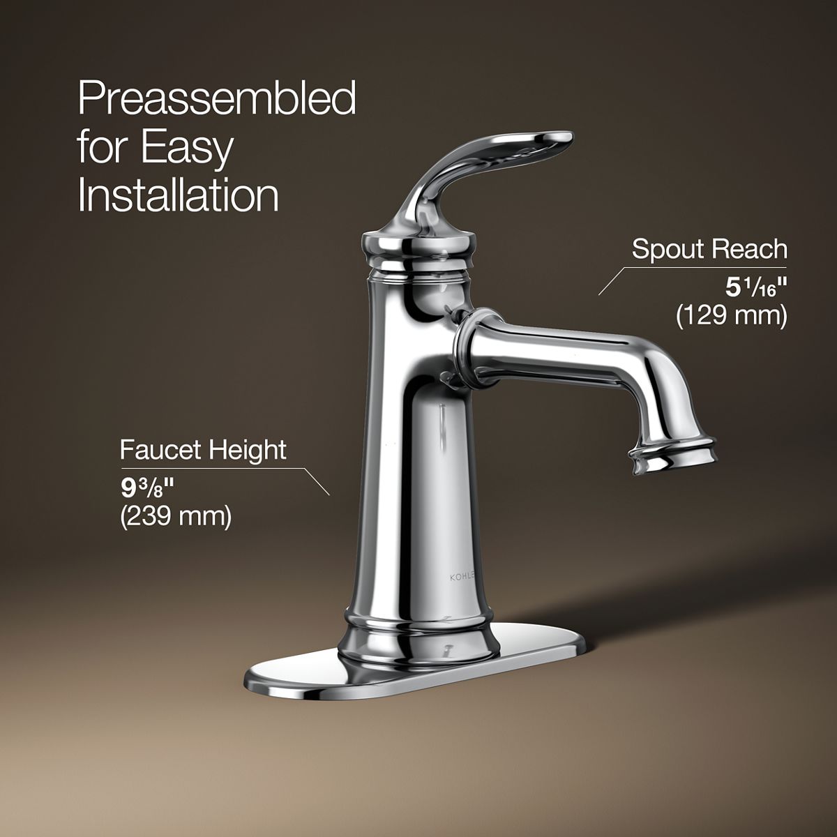 Bellera® Single-handle bathroom sink faucet, 1.0 gpm
