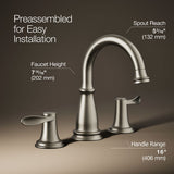 Bellera® Widespread bathroom sink faucet, 0.5 gpm