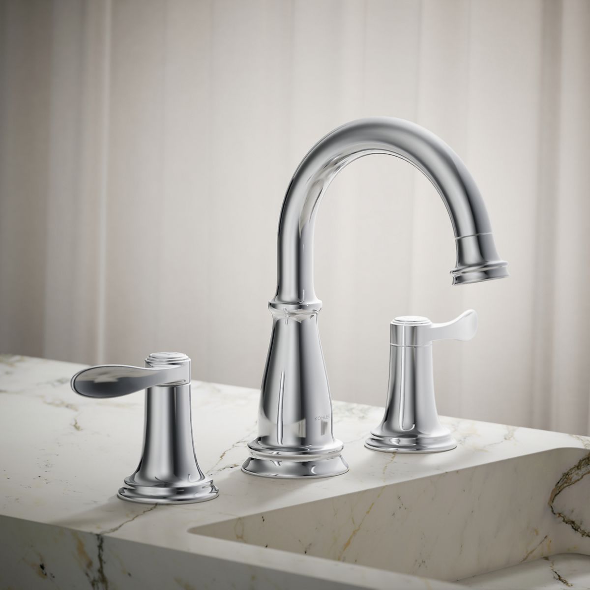 Bellera® Widespread bathroom sink faucet, 0.5 gpm