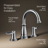 Bellera® Widespread bathroom sink faucet, 1.0 gpm