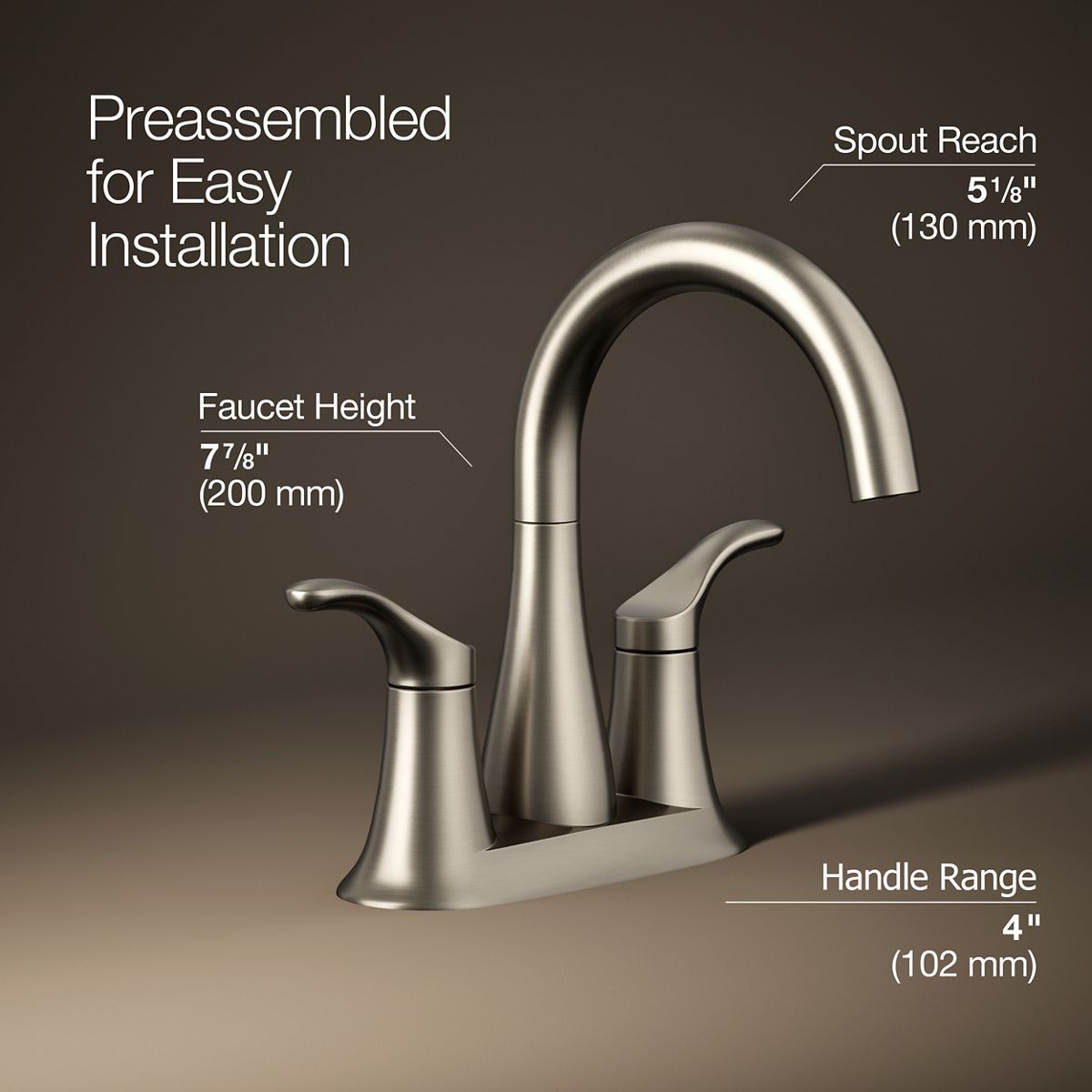 Simplice® Centerset bathroom sink faucet, 1.2 gpm