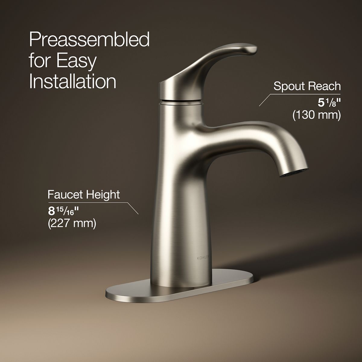 Simplice® Single-handle bathroom sink faucet, 0.5 gpm
