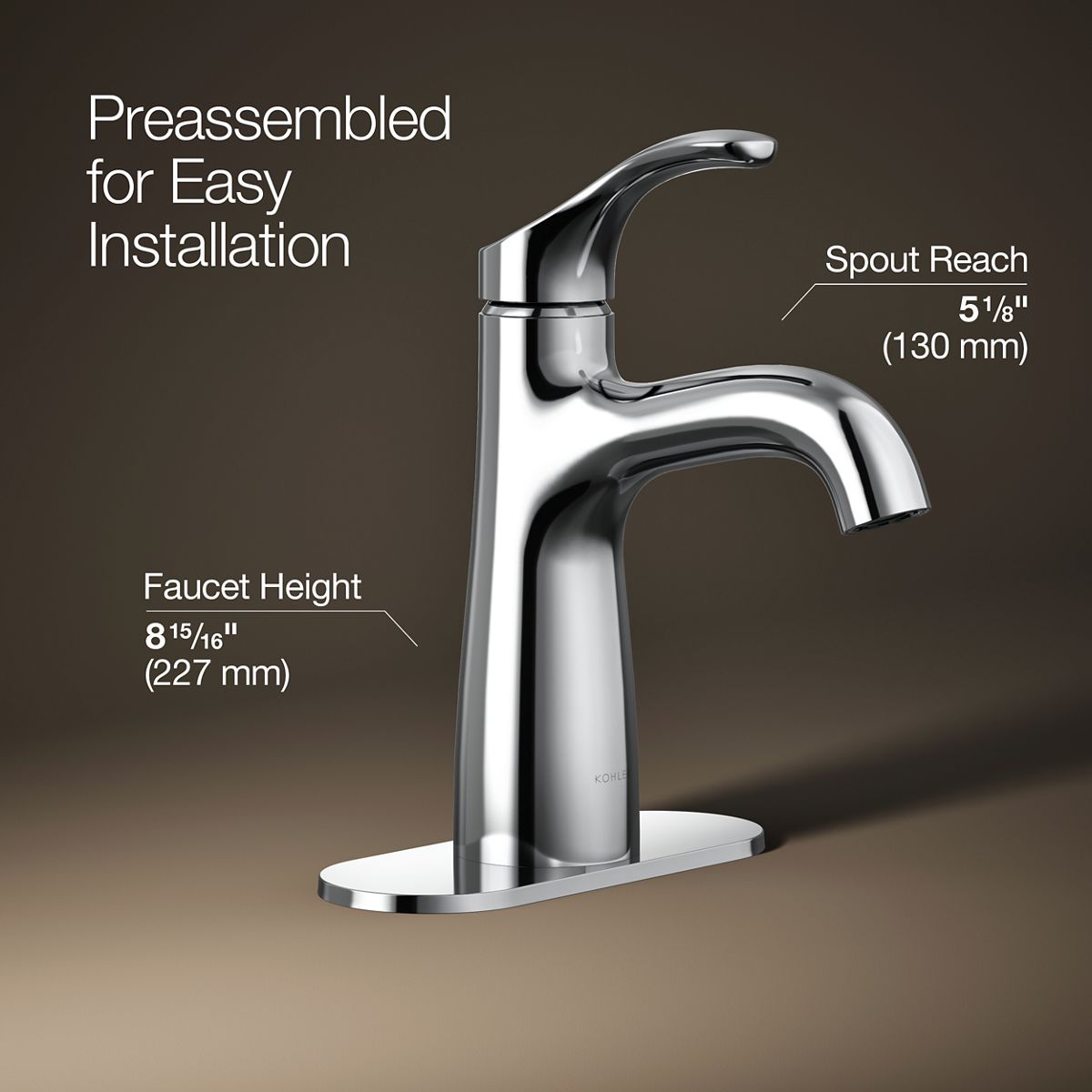 Simplice® Single-handle bathroom sink faucet, 0.5 gpm