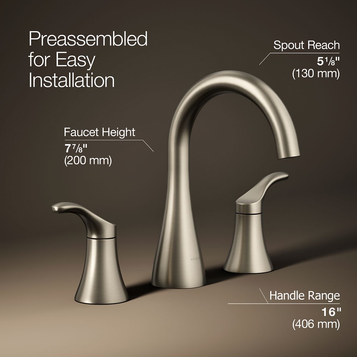 Simplice® Widespread bathroom sink faucet, 1.2 gpm