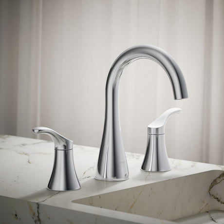 Simplice® Widespread bathroom sink faucet, 0.5 gpm