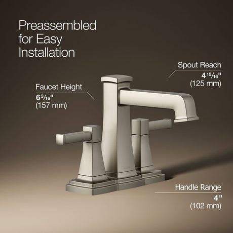 Riff® Centerset bathroom sink faucet, 0.5 gpm