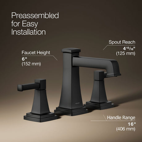 Riff® Widespread bathroom sink faucet, 0.5 gpm