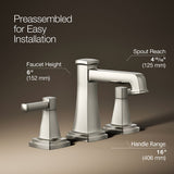 Riff® Widespread bathroom sink faucet, 0.5 gpm