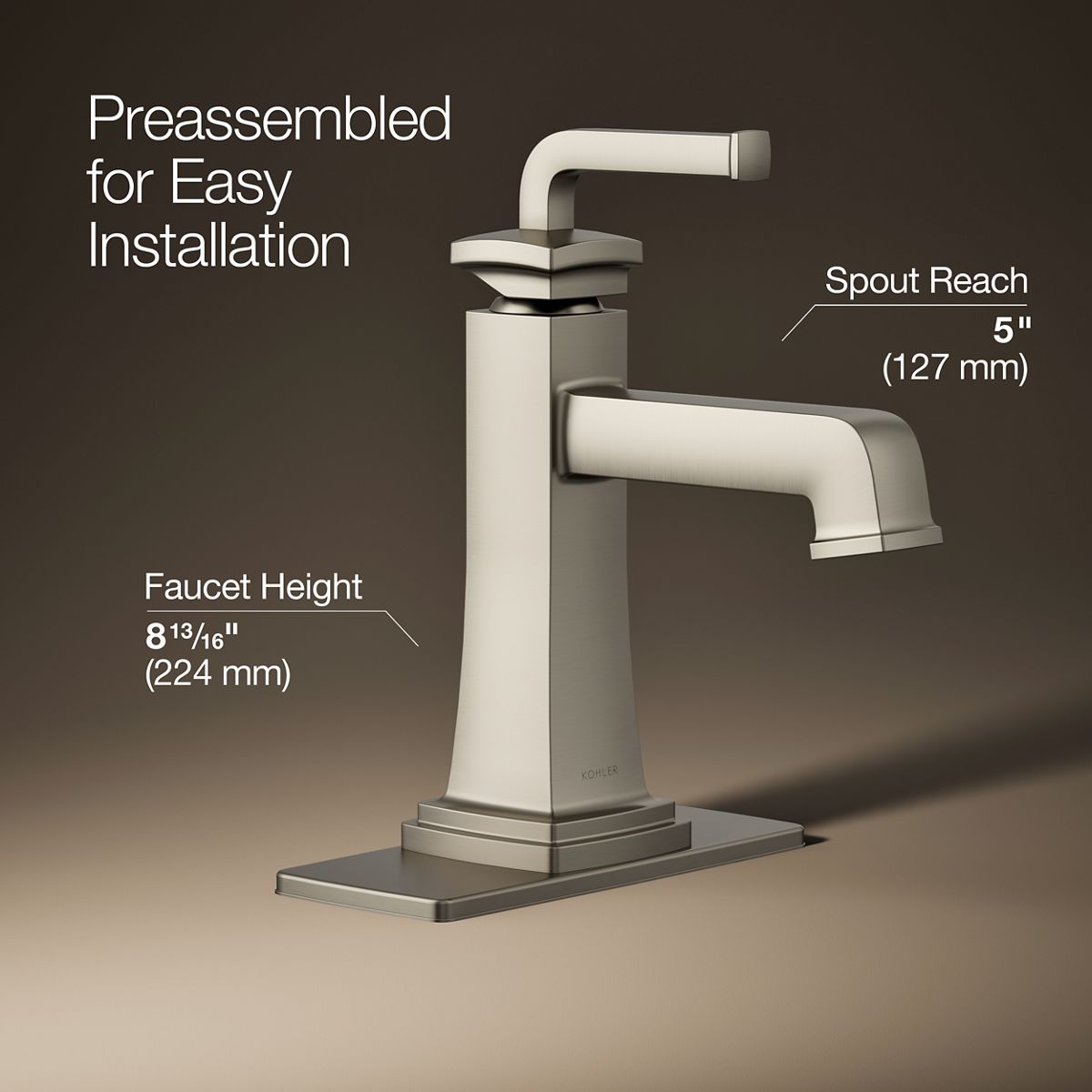 Riff® Single-handle bathroom sink faucet, 0.5 gpm