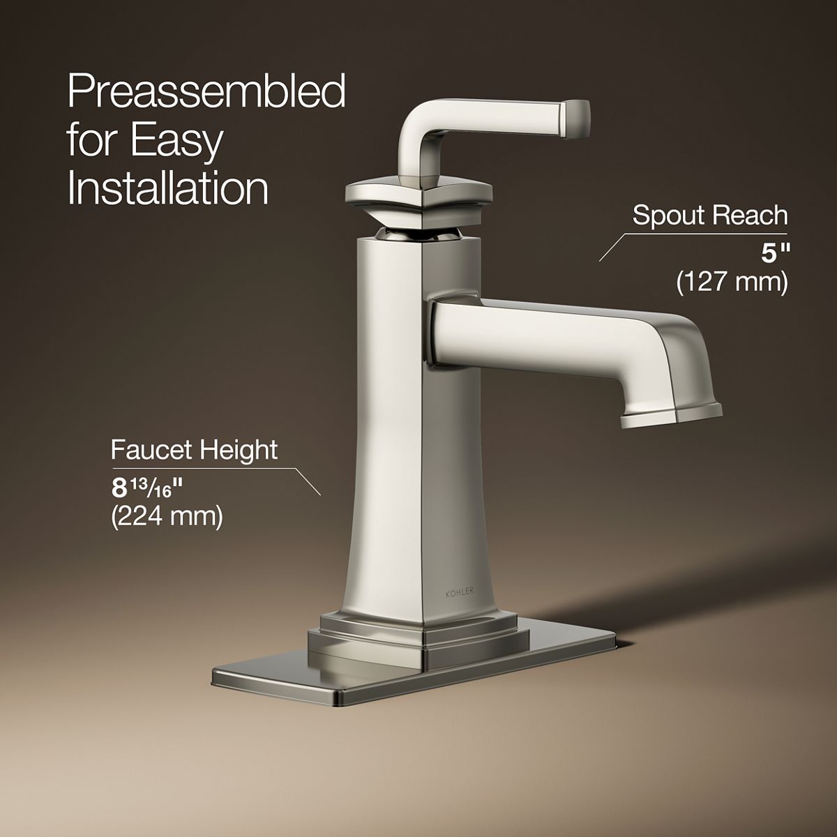 Riff® Single-handle bathroom sink faucet, 0.5 gpm
