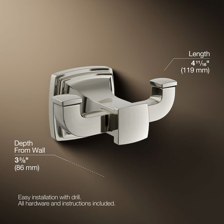 Riff® Double robe hook