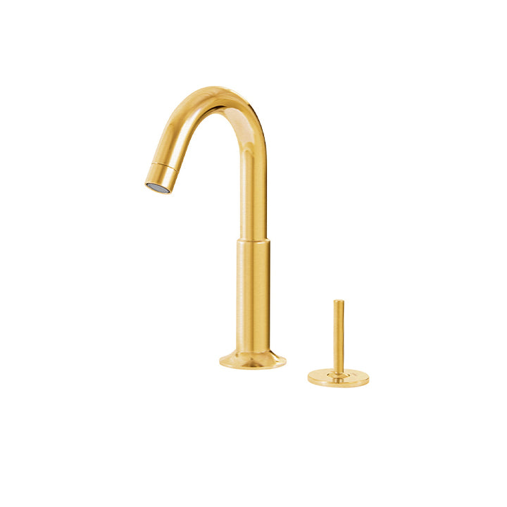 2-piece lavatory faucet with side joystick