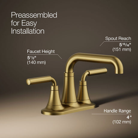 Tone™ Centerset bathroom sink faucet, 1.2 gpm
