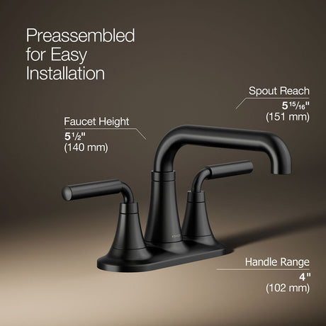 Tone™ Centerset bathroom sink faucet, 1.2 gpm