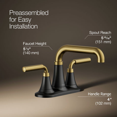 Tone™ Centerset bathroom sink faucet, 1.2 gpm