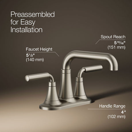 Tone™ Centerset bathroom sink faucet, 1.2 gpm