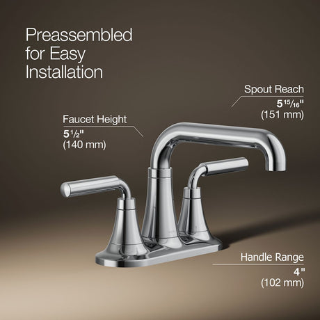 Tone™ Centerset bathroom sink faucet, 1.2 gpm
