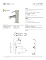 Single-hole lavatory faucet
