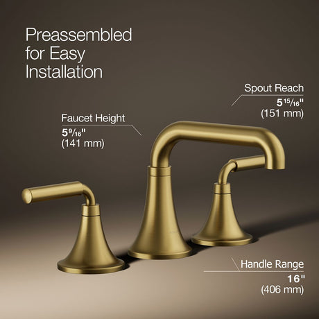 Tone™ Widespread bathroom sink faucet, 1.2 gpm