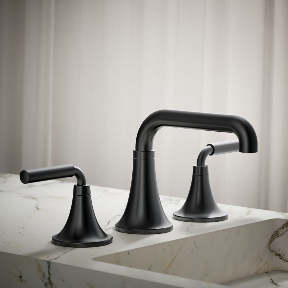Tone™ Widespread bathroom sink faucet, 0.5 gpm