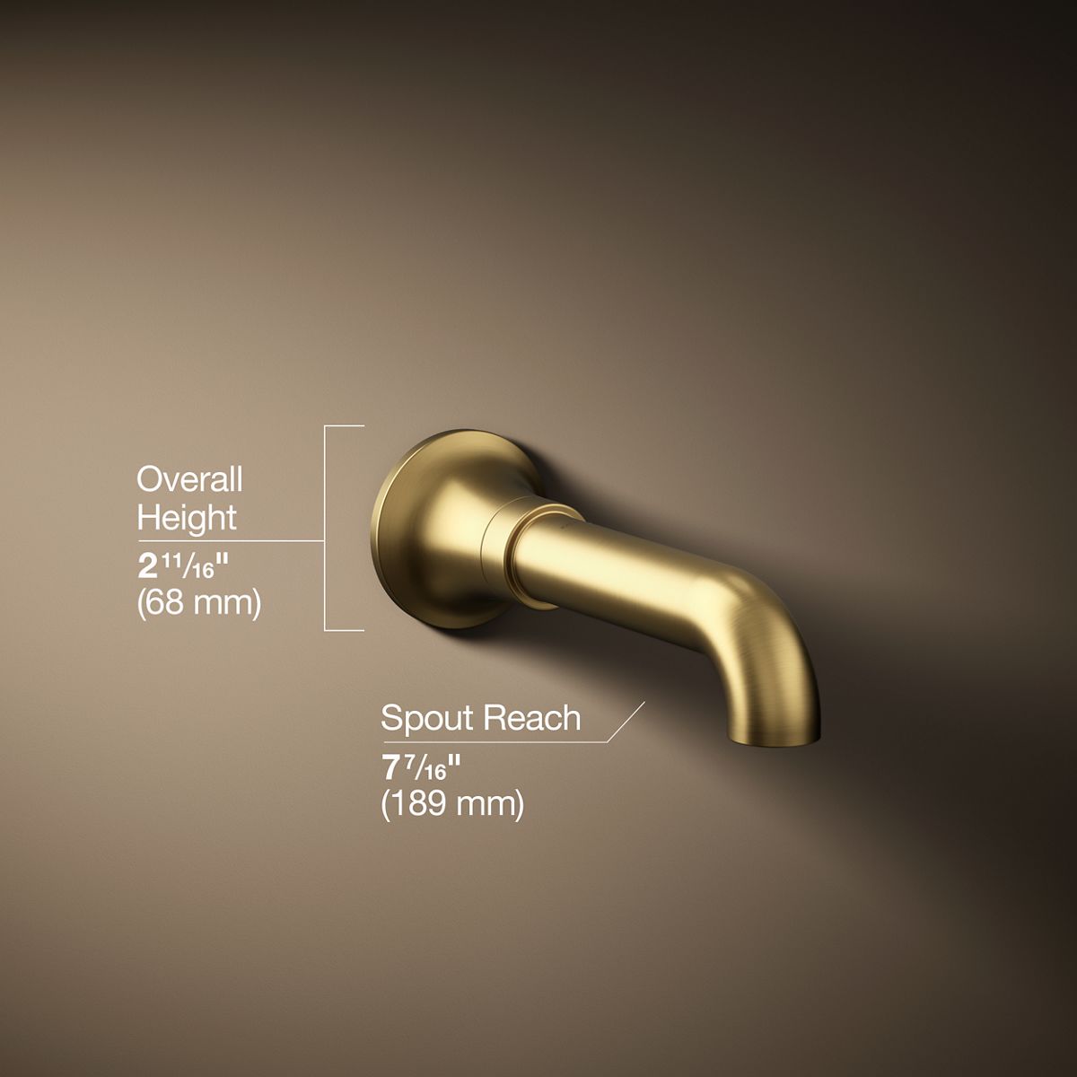Tone™ Wall-mount bath spout