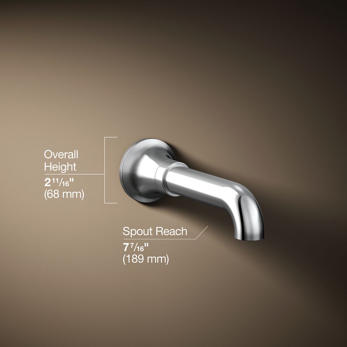 Tone™ Wall-mount bath spout