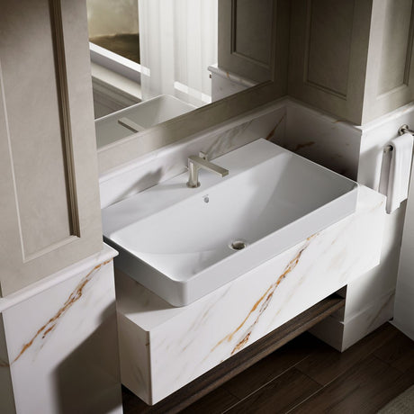 Vox® 35-1/2" rectangular vessel bathroom sink