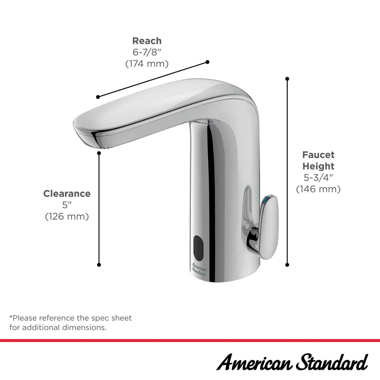 NextGen Selectronic® Touchless Faucet, Base Model With Above-Deck Mixing, 0.35 gpm/1.3 Lpm