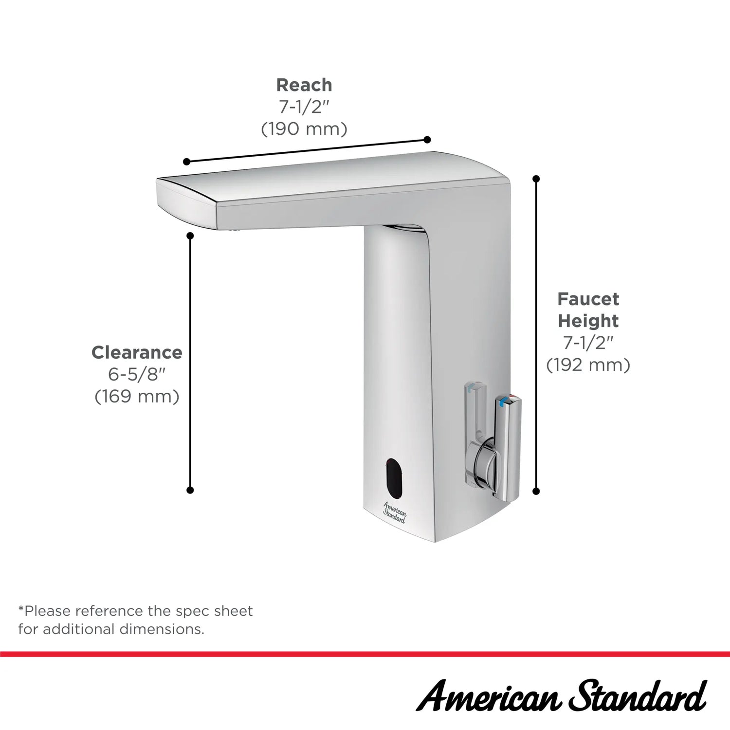 Paradigm® Selectronic® Touchless Faucet, Base Model With SmarTherm Safety Shut-Off + ADM, 0.35 gpm/1.3 Lpm