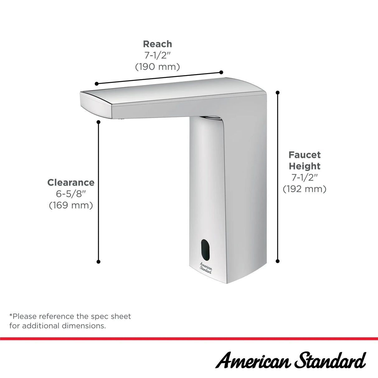 Paradigm® Selectronic® Touchless Faucet, Battery-Powered With Above-Deck Mixing, 0.5 gpm/1.9 Lpm