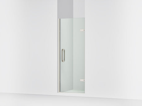Components™ 27-5/8"-28-3/8" W x 71-5/8" H pivot shower door with 3/8"-thick Crystal Clear glass