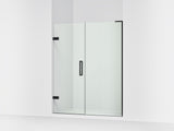 Composed™ 58"-58-3/4" W x 71-3/4" H pivot shower door with 3/8"-thick Crystal Clear glass