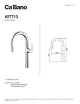 Pull-down kitchen faucet