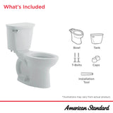 Champion PRO Two-Piece 1.6 gpf/6.0 Lpf Chair Height Round Front Right-Hand Trip Lever Toilet Less Seat