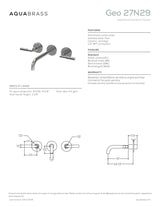 Wallmount 8" c.c. lavatory faucet