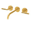 Aquabrass 8" Wall Mount Bathroom Faucet Brushed Gold - image 2