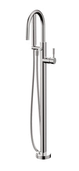Floormount tub filler with handshower