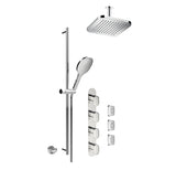 3/4" thermostatic 2-way shower valve with hand shower - TRIM ONLY