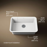 Cairn® 27-1/2" undermount single-bowl kitchen sink