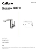 Single hole basin faucet
