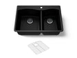 Kennon® 33" top-/undermount double-bowl kitchen sink