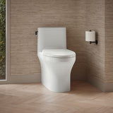 Spacity® One-piece compact elongated toilet with skirted trapway, 1.28 gpf