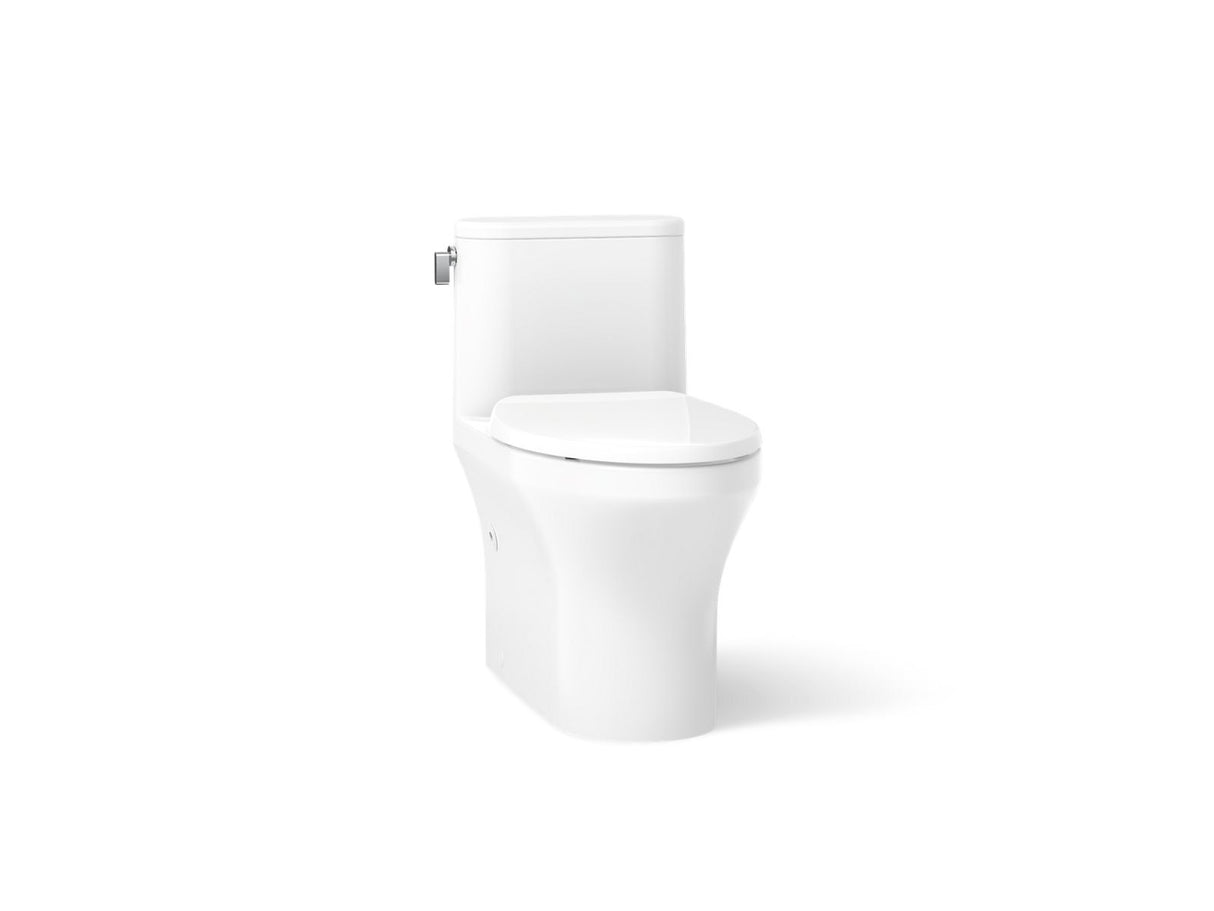 Spacity® One-piece compact elongated toilet with skirted trapway, 1.28 gpf