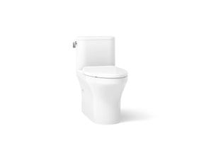 Spacity® One-piece compact elongated toilet with skirted trapway, 1.28 gpf