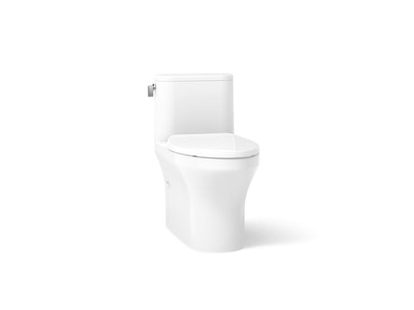 Spacity® One-piece compact elongated toilet with skirted trapway, 1.28 gpf